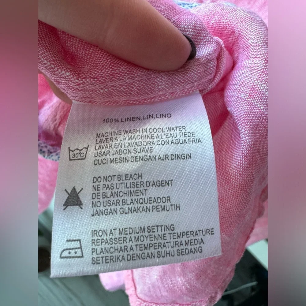 Report Collection Linen Button Down - Picture 5 of 5